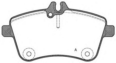 OPEN PARTS bpa113000 -  Комплект тормозных колодок, дисковый тормоз